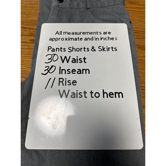 Lauren Jeans Co. Classic Staight Jeans in Gray Ralph Lauren Women's Size 8 - Picture 9 of 9